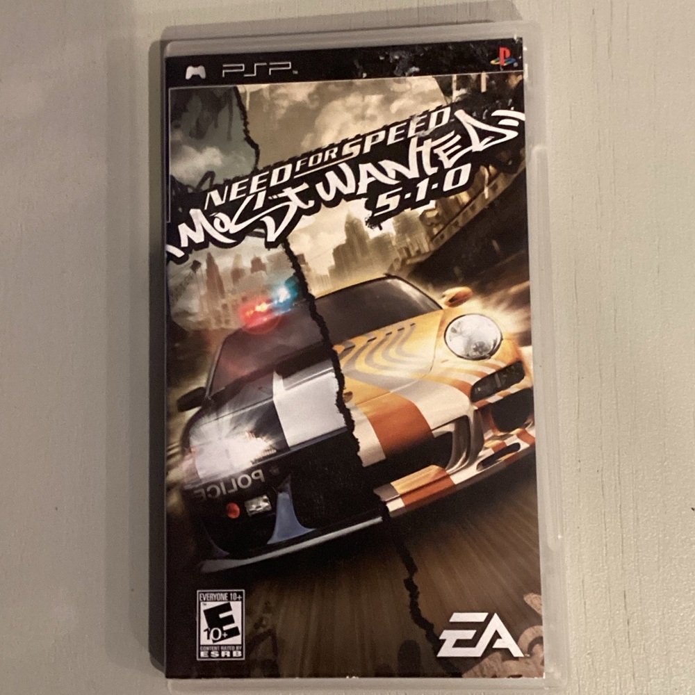 Need for Speed: Most Wanted PSP Game by EA - Black and White